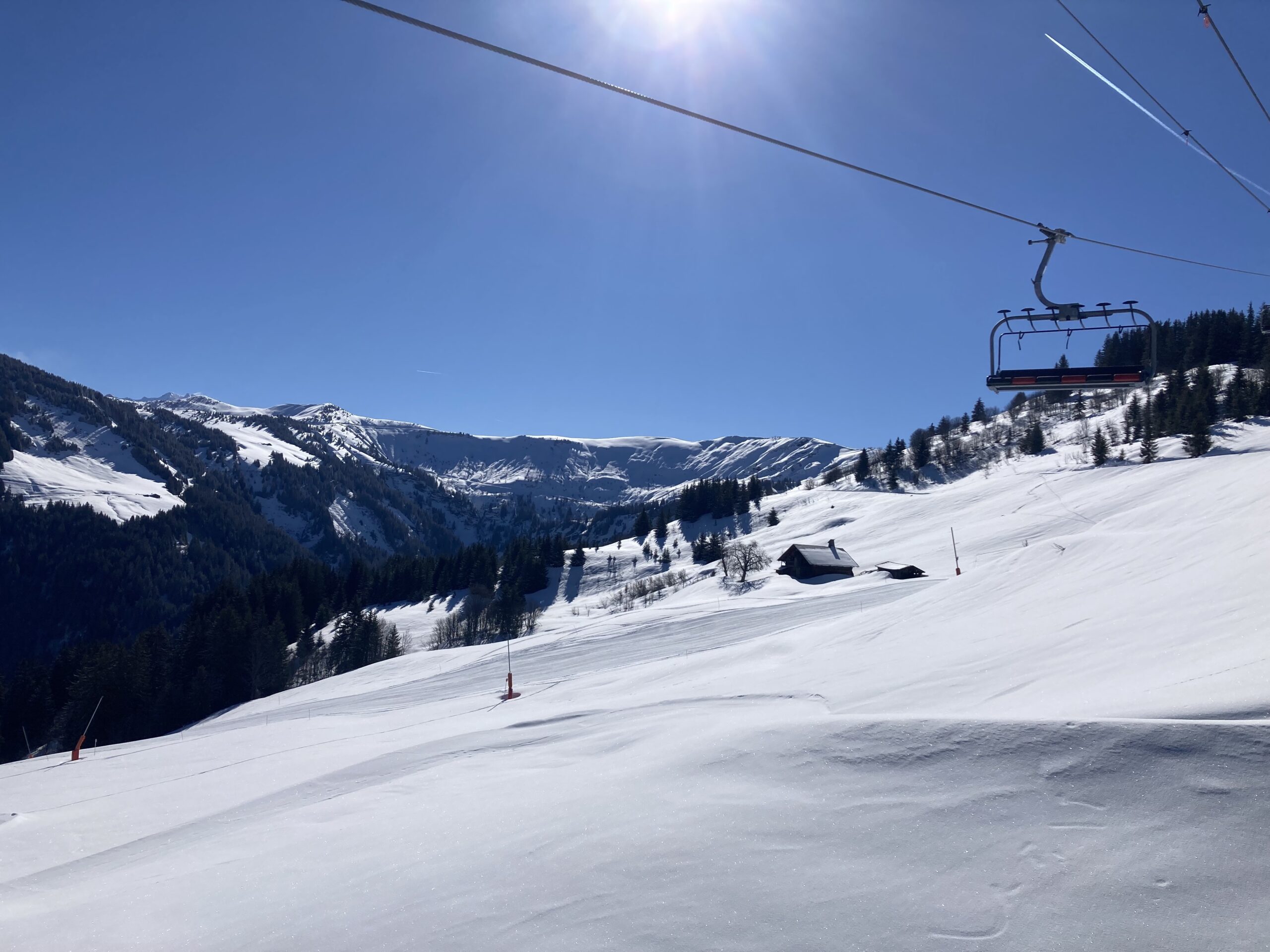 Télésiège Mont Rond en avril